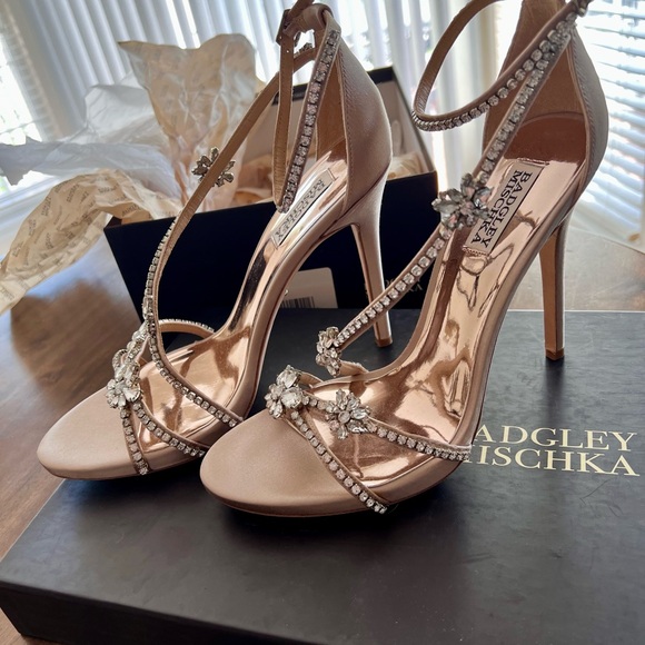 New Badgley Mischka Women's Hodge Embellished Strappy High-Heel Sandals 10M - Picture 6 of 15